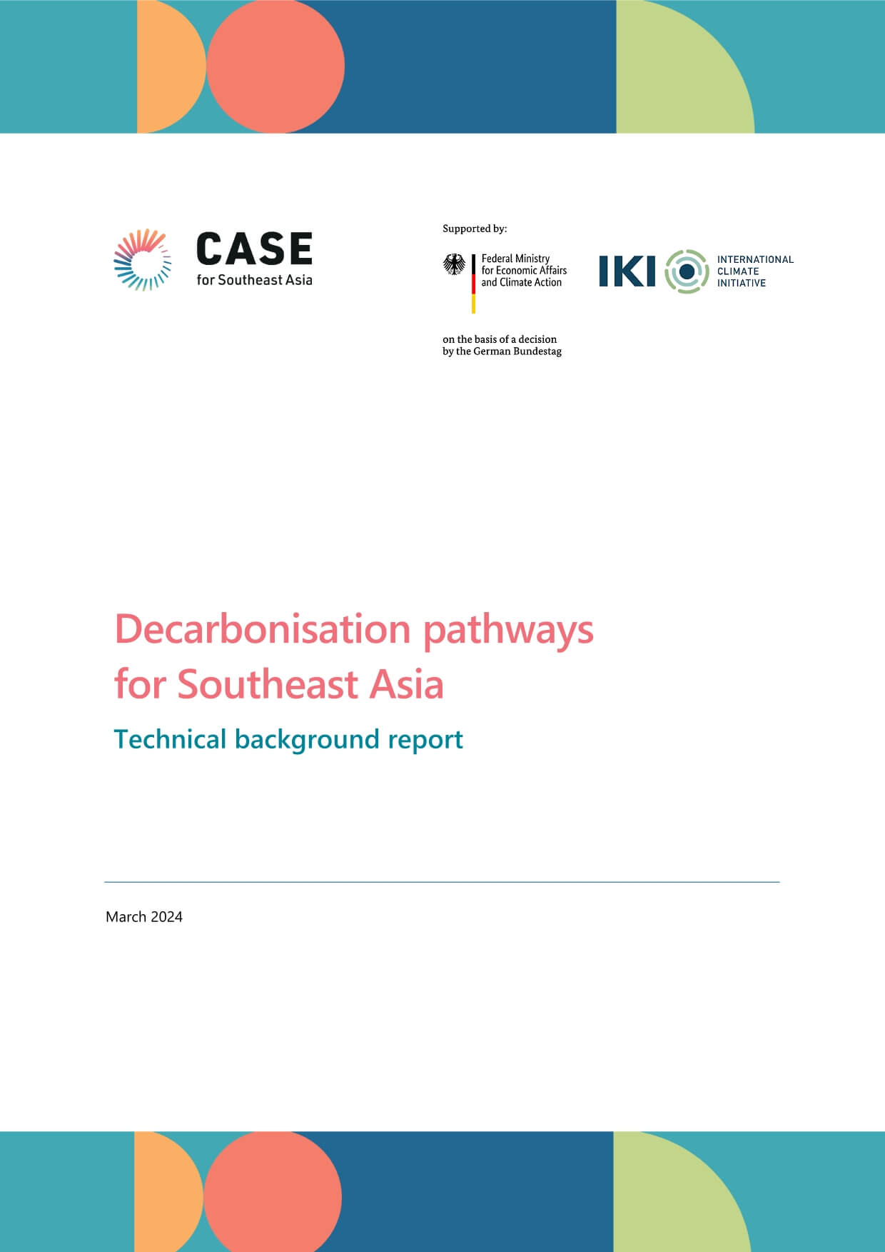 Decarbonisation Pathways for Southeast Asia - Technical Background report