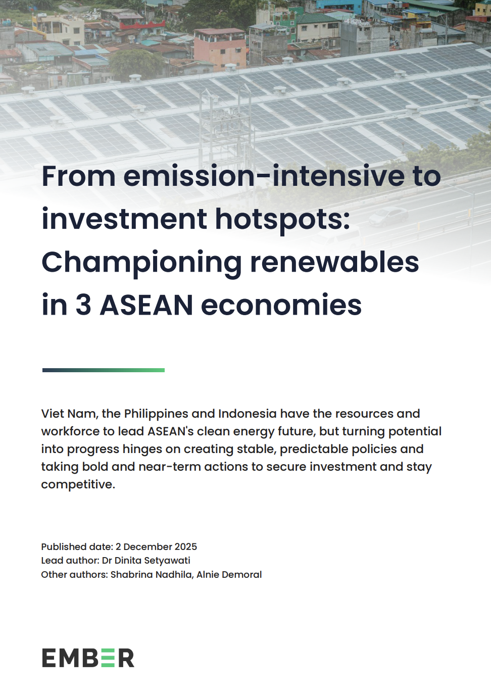 From emission-intensive to investment hotspots: Championing renewables in 3 ASEAN economies
