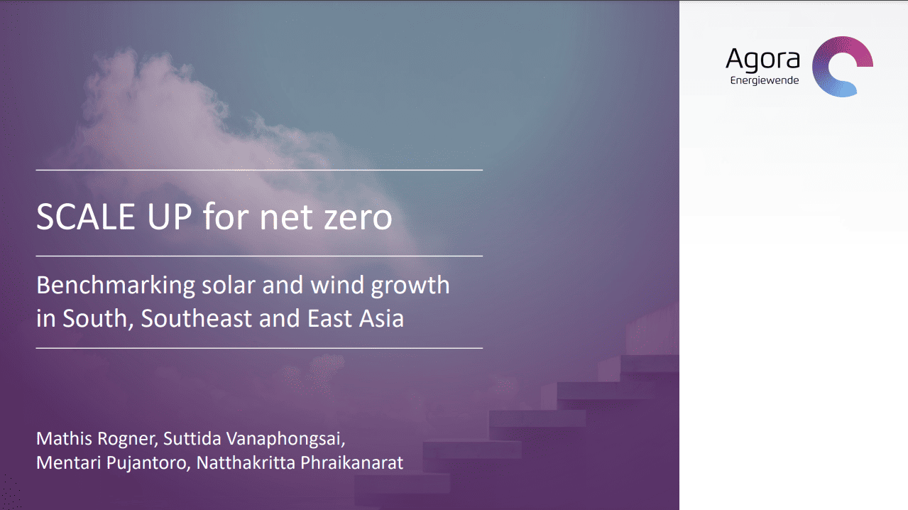SCALE UP for net zero: Benchmarking solar and wind growth in South, Southeast and East Asia