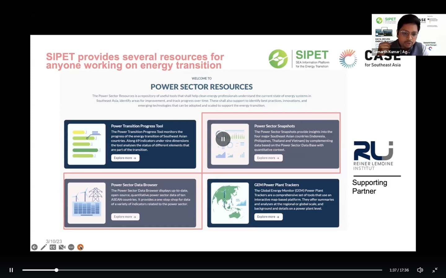 Introduction to SIPET Power Sector Resource Data Browser